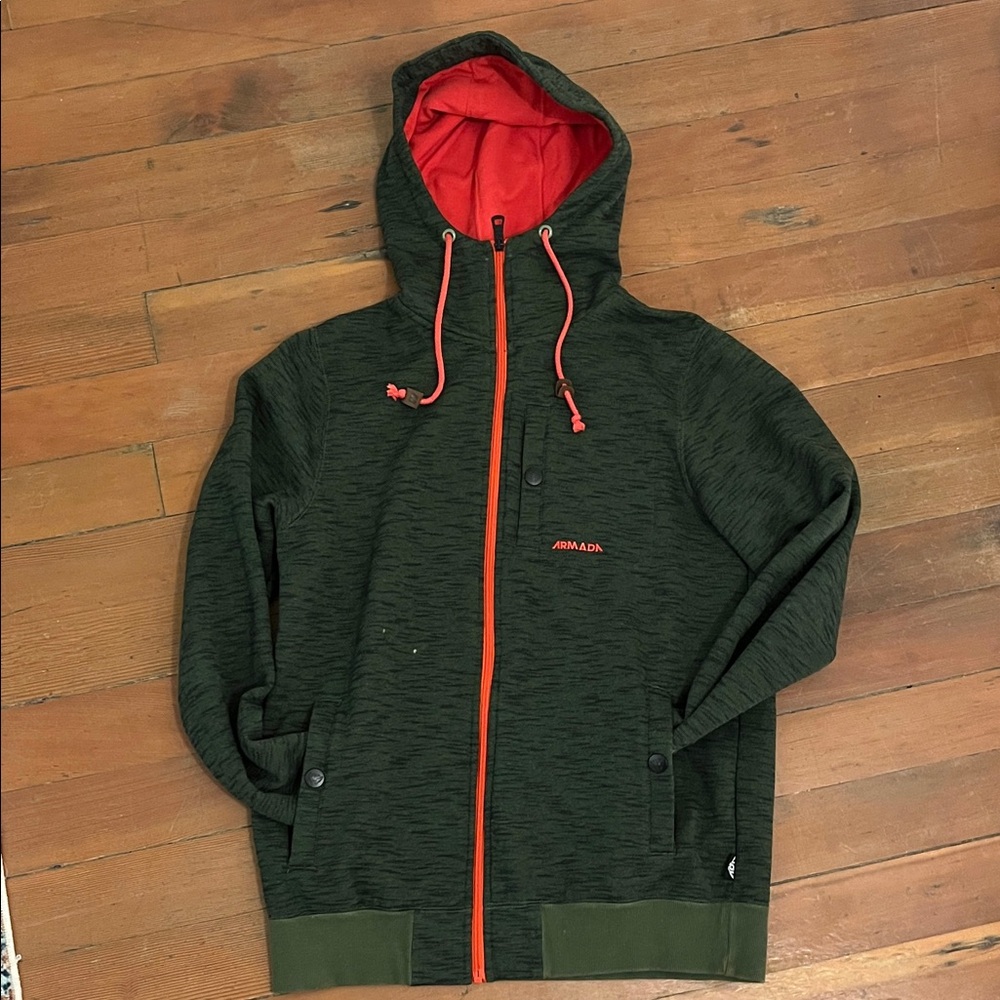 Fleece Lined Armada Zip-UP Hooded Jacket